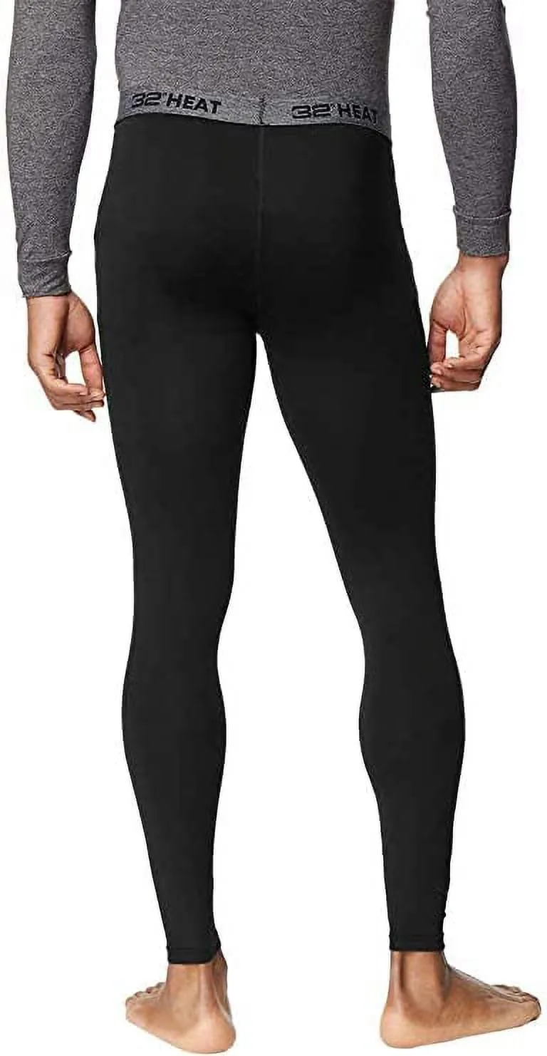 32 Degrees Men's 2-Pack Performance Lightweight Thermal Baselayer Legging Pant