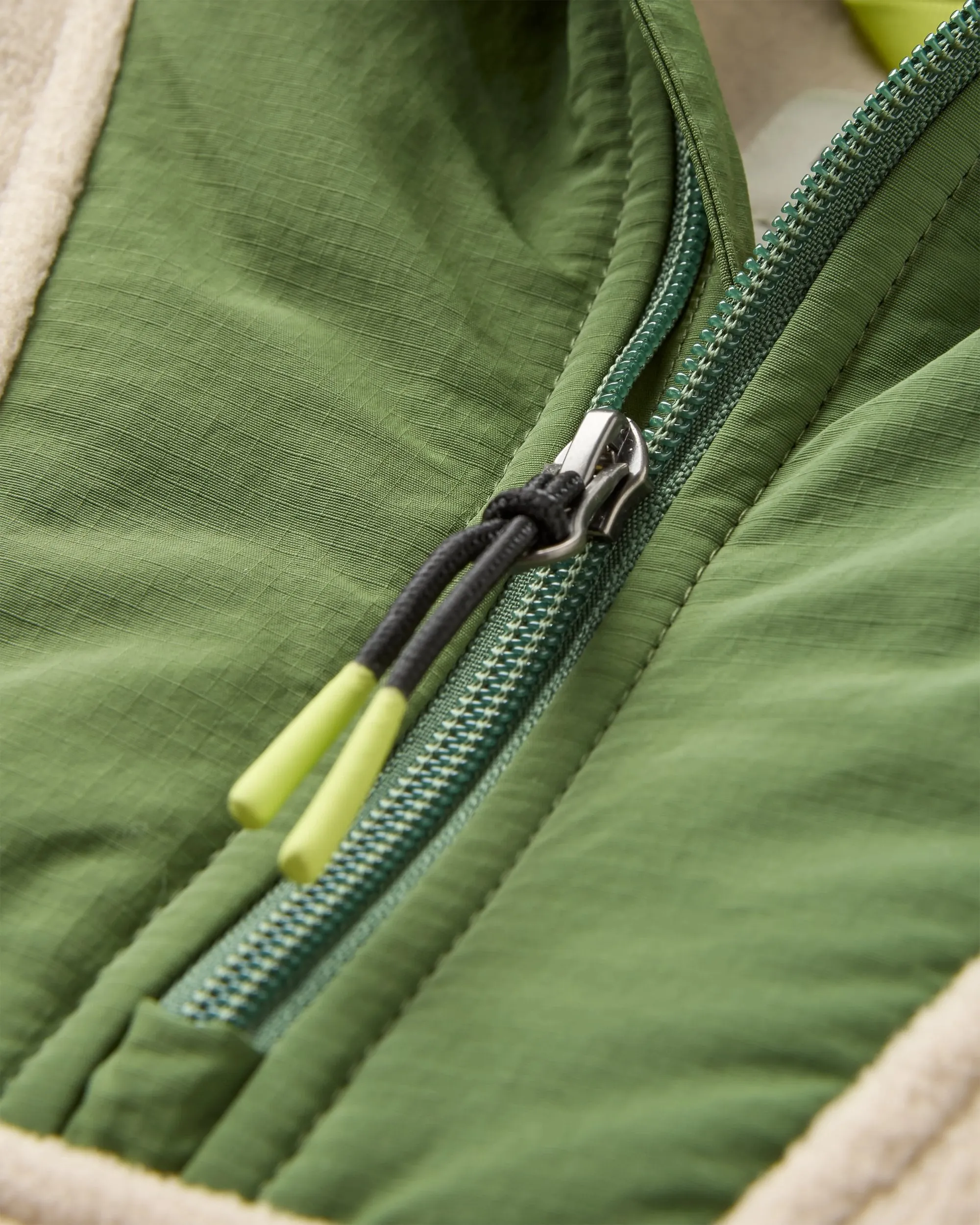 Alexander Recycled Hooded Polar Fleece - Feather/Wild Green