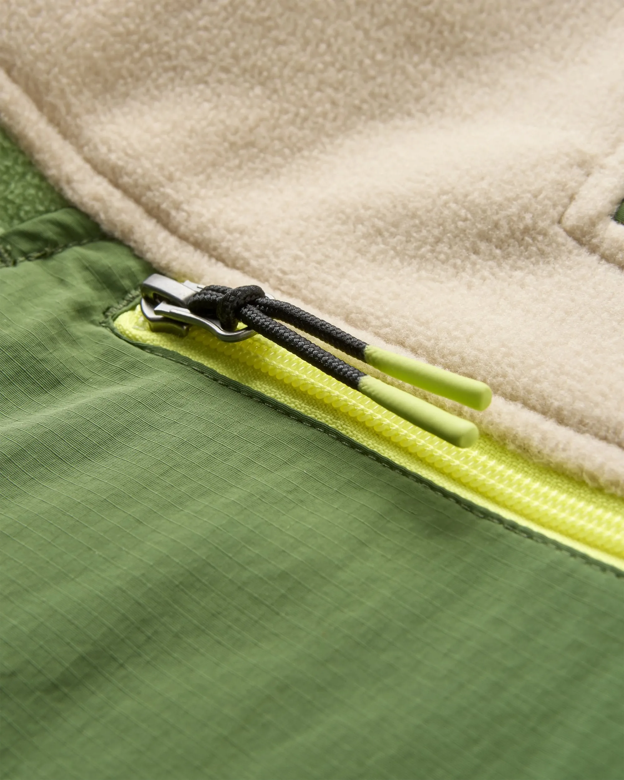 Alexander Recycled Hooded Polar Fleece - Feather/Wild Green