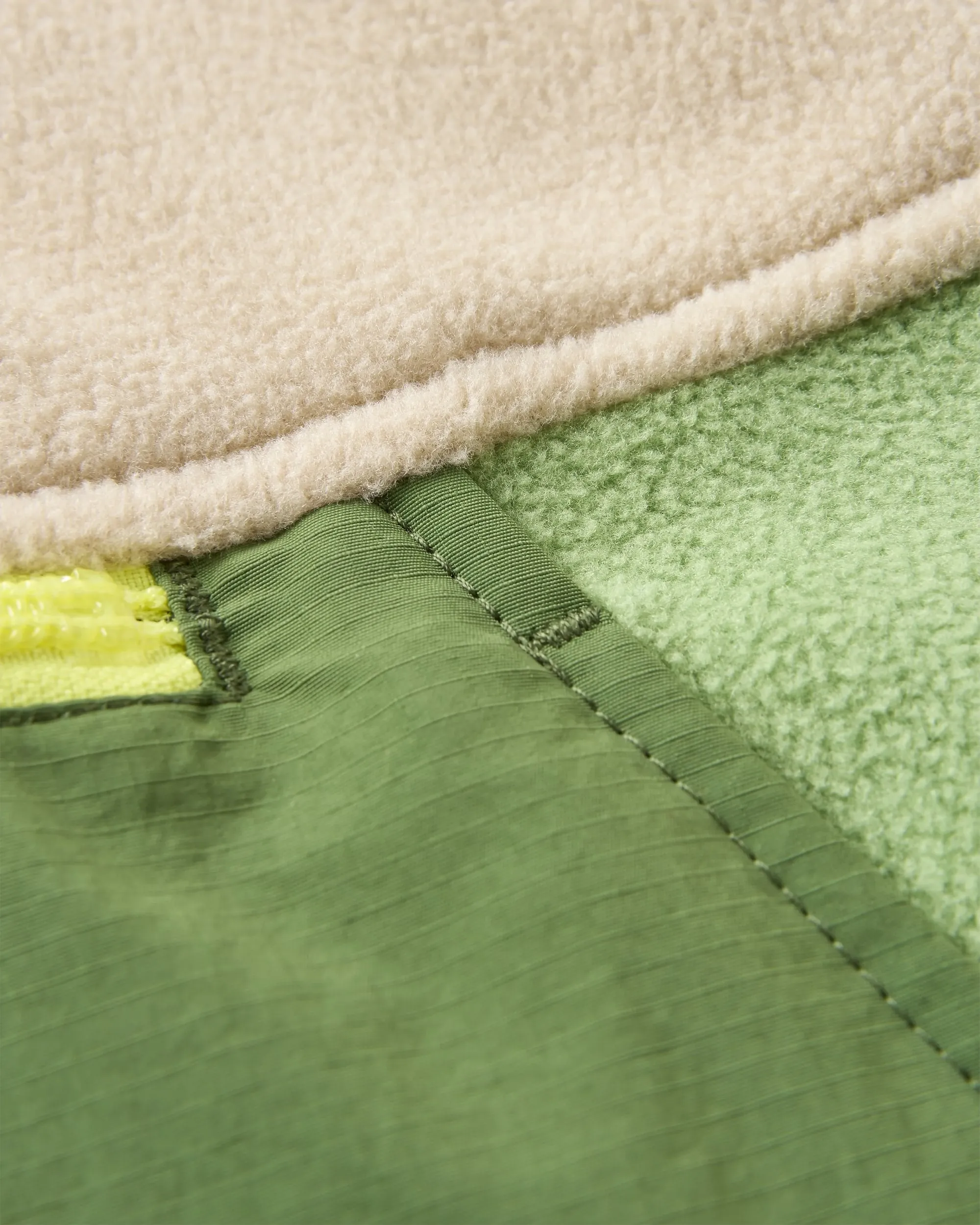 Alexander Recycled Hooded Polar Fleece - Feather/Wild Green