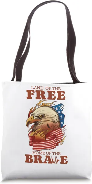 American Patriotic Symbol 4th july USA Flag Independence Day Tote Bag
