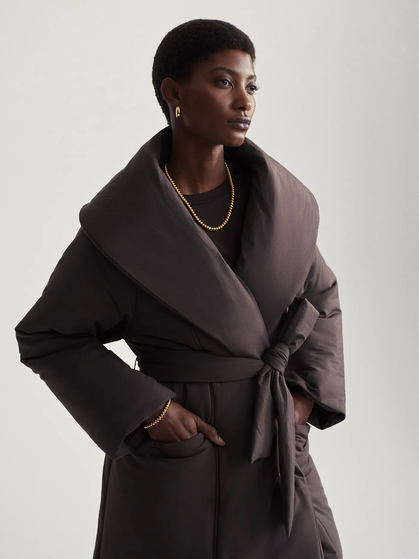 Ana Long Wrap Coat