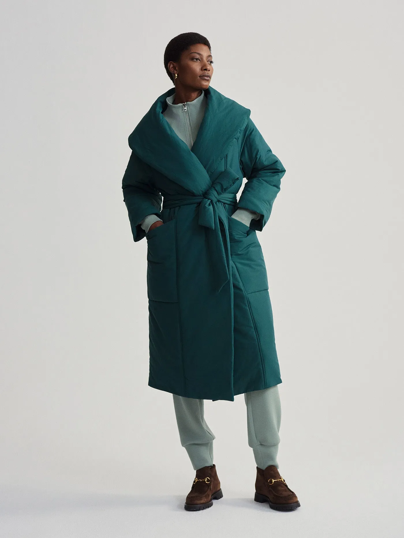 Ana Long Wrap Coat