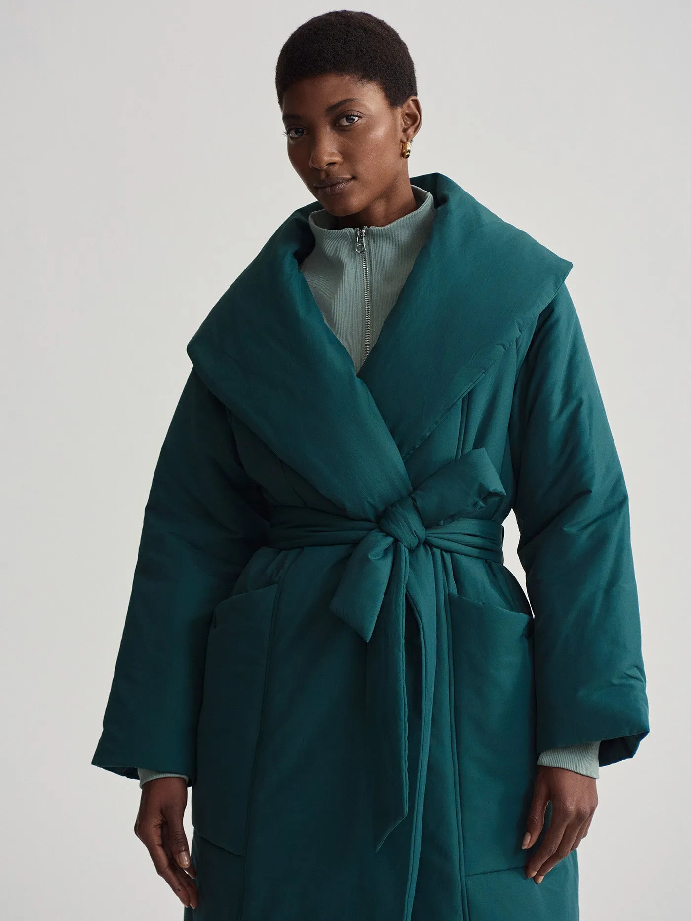 Ana Long Wrap Coat