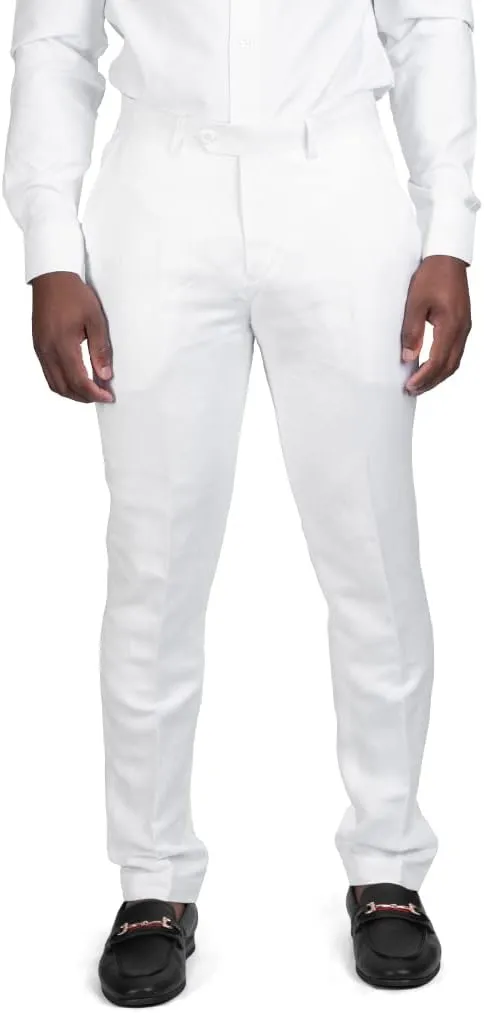 AZAR MAN Slim Fit Slacks Linen Men's Dress Pants 3024