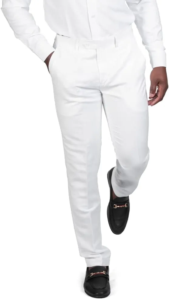 AZAR MAN Slim Fit Slacks Linen Men's Dress Pants 3024