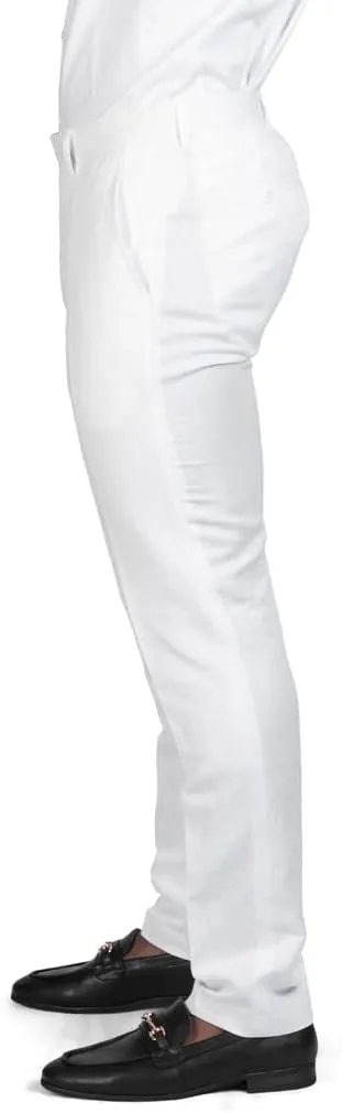 AZAR MAN Slim Fit Slacks Linen Men's Dress Pants 3024