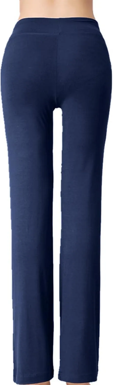 BOXIACEY Wide Leg Yoga Pants for Women - High Waist Tummy Control Loose Pants for Gym & Workout