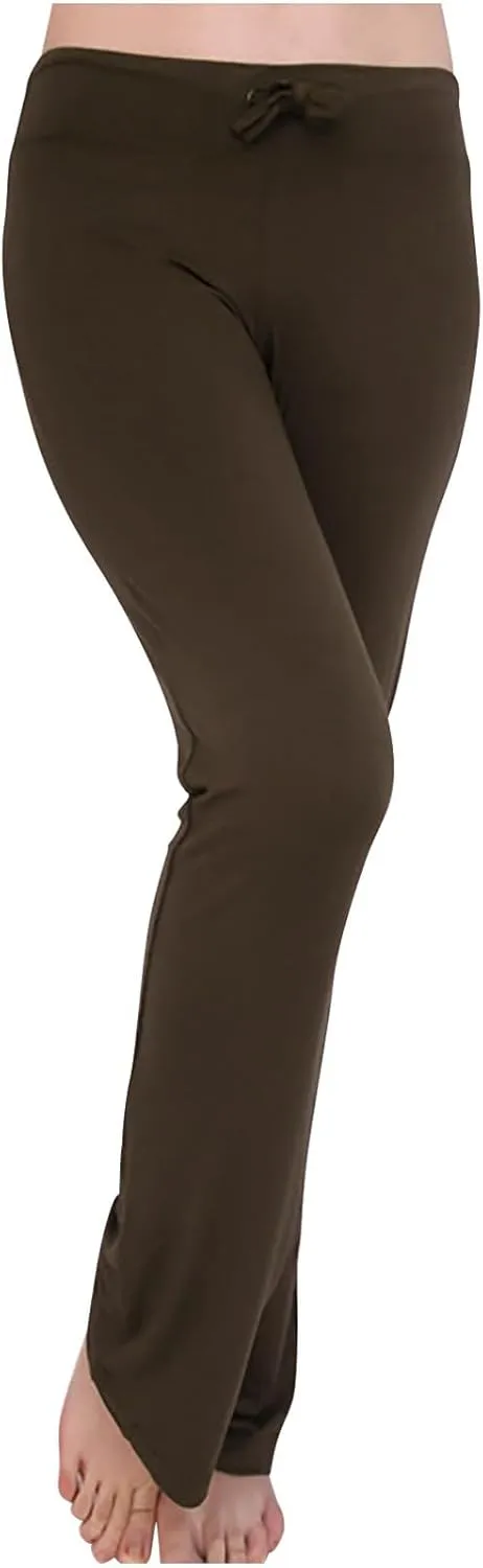 BOXIACEY Wide Leg Yoga Pants for Women - High Waist Tummy Control Loose Pants for Gym & Workout