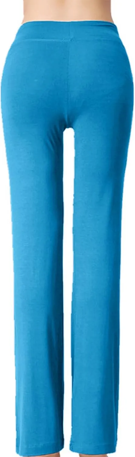 BOXIACEY Wide Leg Yoga Pants for Women - High Waist Tummy Control Loose Pants for Gym & Workout