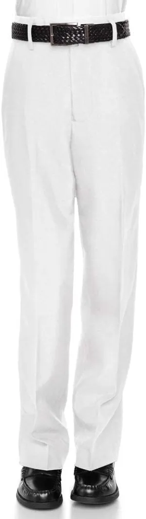 Boys Dress Pants Flat-Front - Slim fit Dress Slacks - Husky