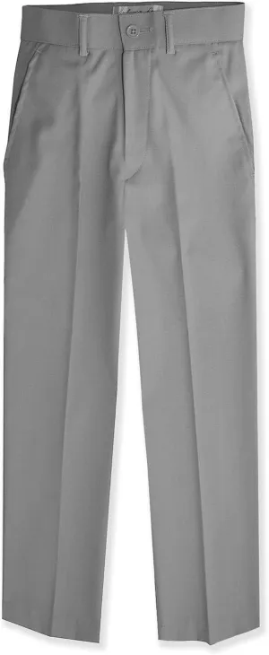 Boys Flat Front Slacks Slim Fit Dress Pants
