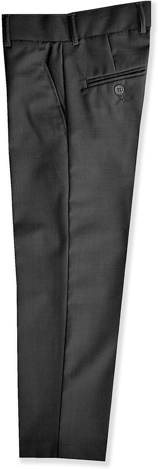 Boys Flat Front Slacks Slim Fit Dress Pants