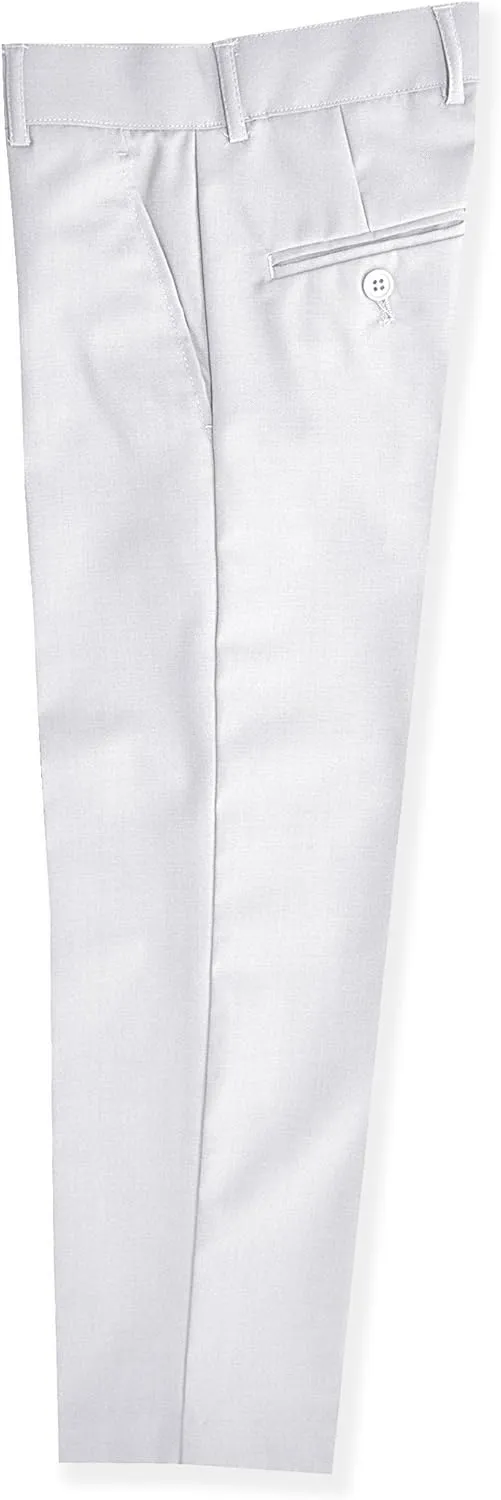 Boys Flat Front Slacks Slim Fit Dress Pants