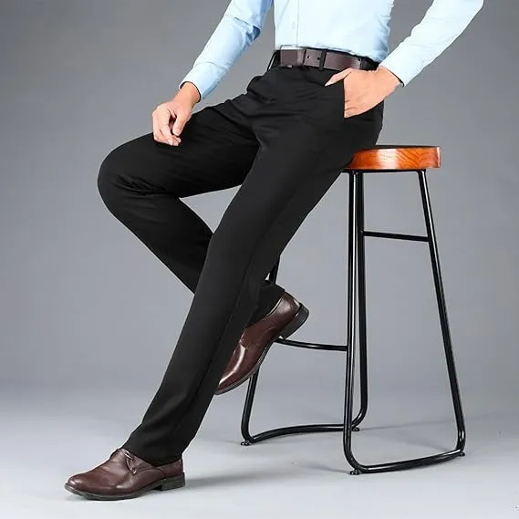 Calormas Mens Pants, Timelessflex - Men's High Stretch Straight Fit Pants, Classic-Fit Wrinkle-Resistant Suit Pants