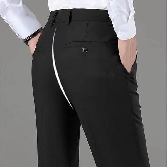 Calormas Mens Pants, Timelessflex - Men's High Stretch Straight Fit Pants, Classic-Fit Wrinkle-Resistant Suit Pants