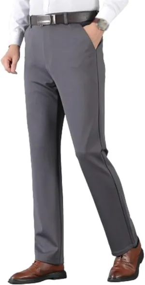Calormas Mens Pants, Timelessflex - Men's High Stretch Straight Fit Pants, Classic-Fit Wrinkle-Resistant Suit Pants