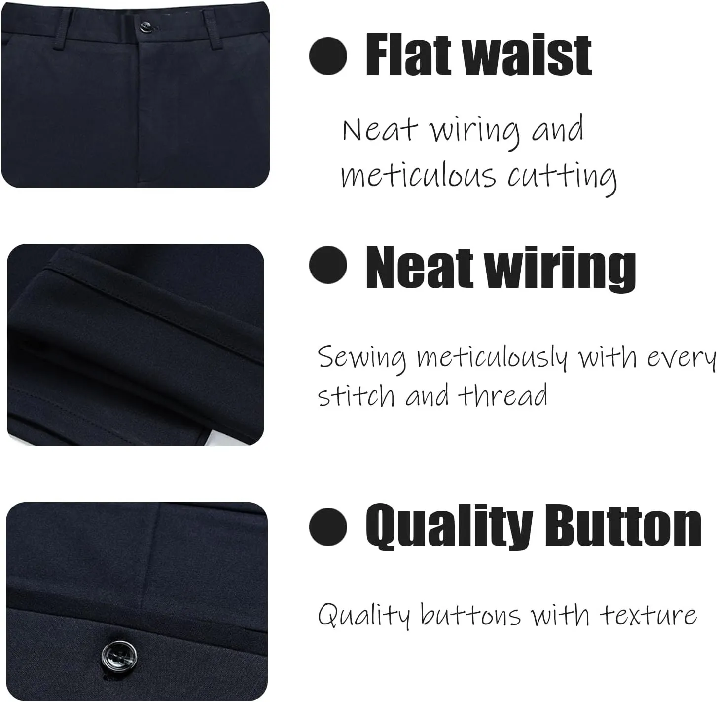 Calormas Mens Pants, Timelessflex - Men's High Stretch Straight Fit Pants, Timelessflex Mens Pants, Casual Suit Pants