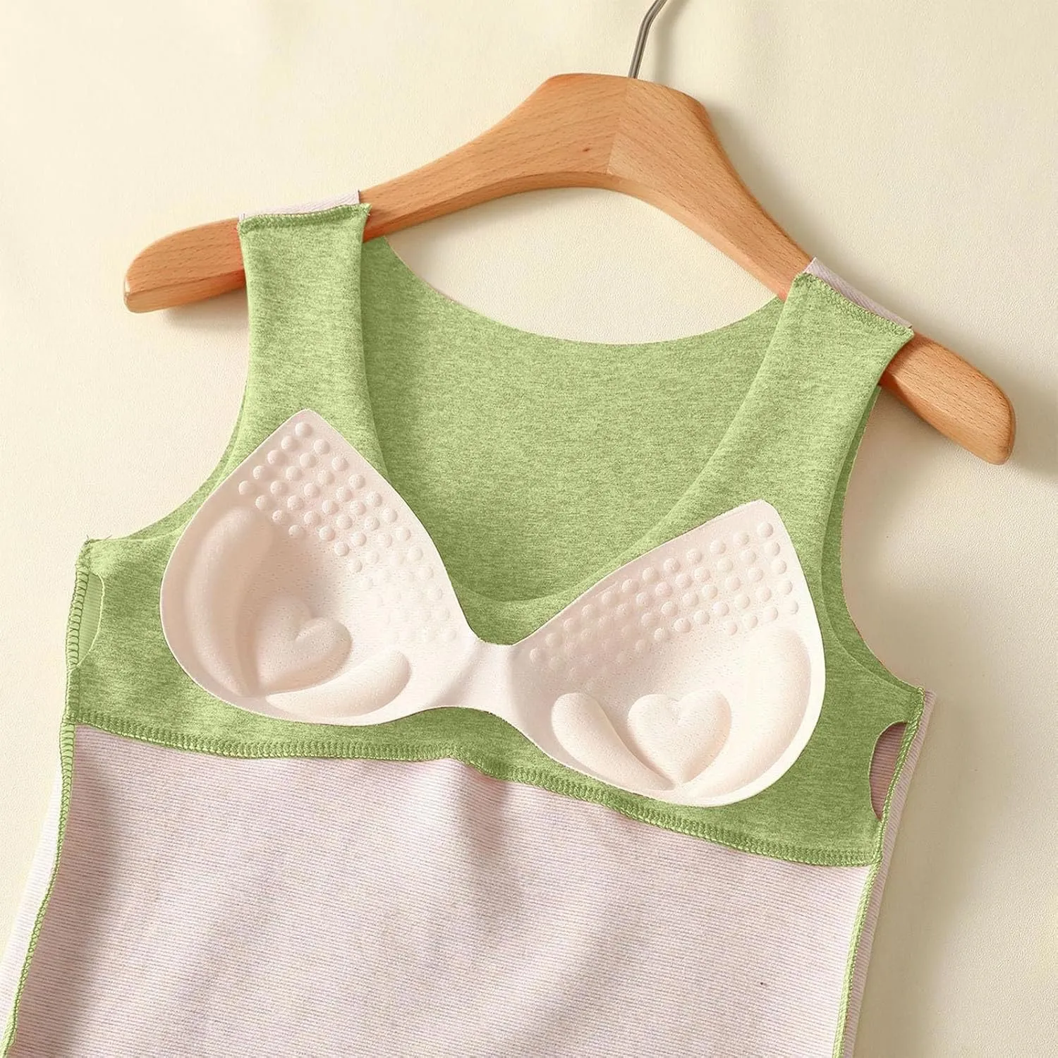 Camisole Tops for Women Built In Bra Sexy V Neck Tank Tops Slim Fit Crop Underwear Tops Lightweight Thermal Tops
