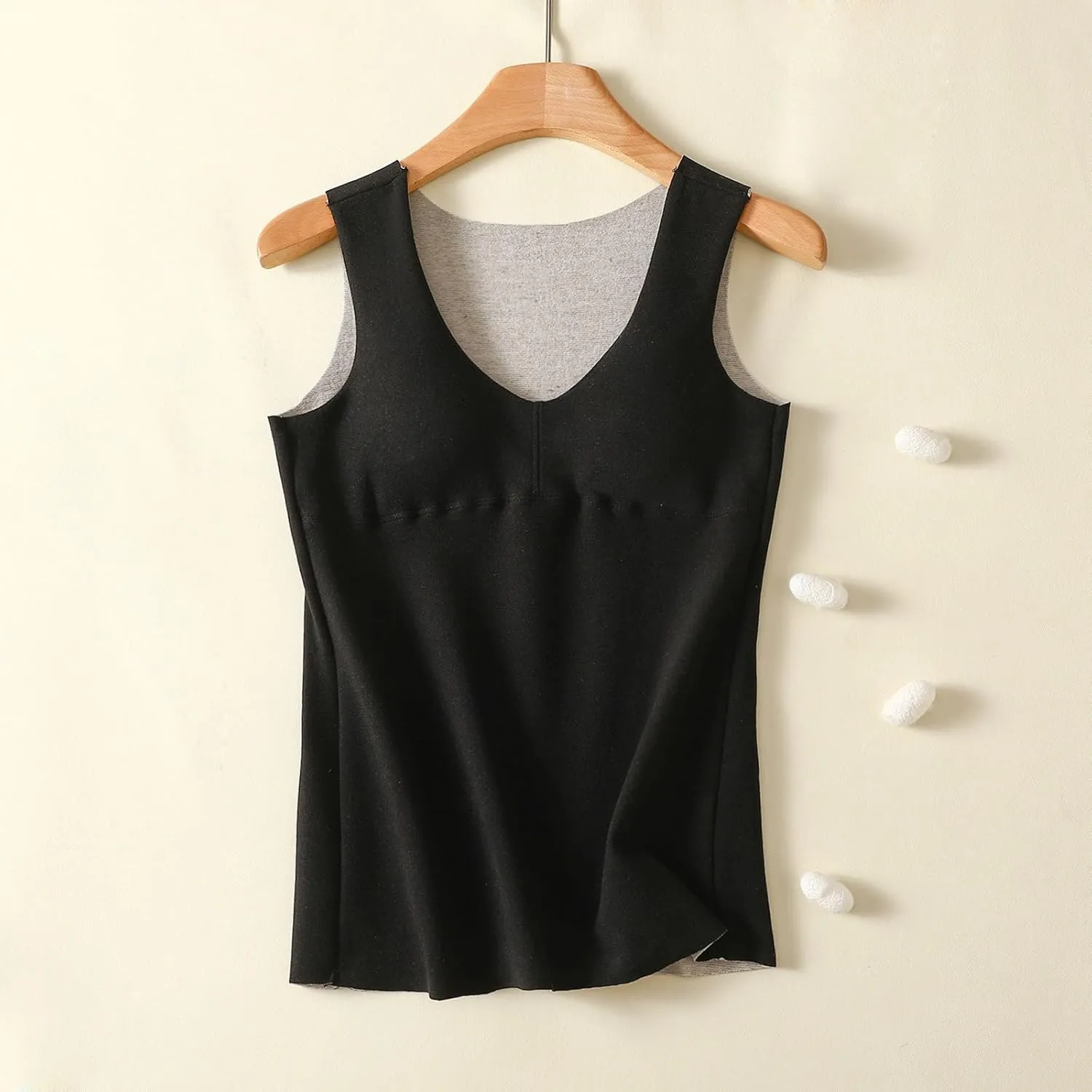 Camisole Tops for Women Built In Bra Sexy V Neck Tank Tops Slim Fit Crop Underwear Tops Lightweight Thermal Tops