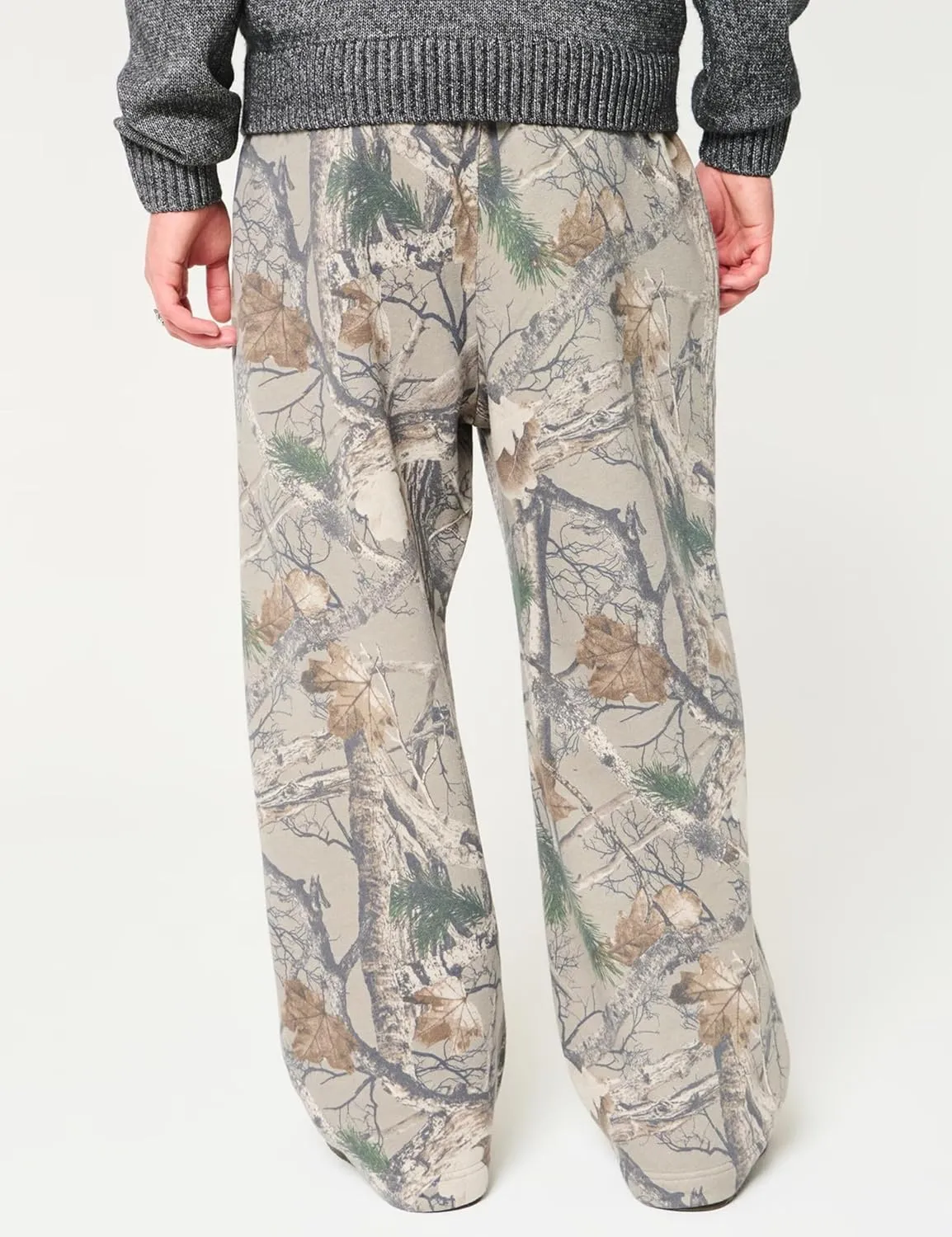 Camo Pants for Women Drawstring Wide Leg Cargo Pants Baggy High Waisted Sweatpants Fleece Y2k Camouflage Jogger Pants