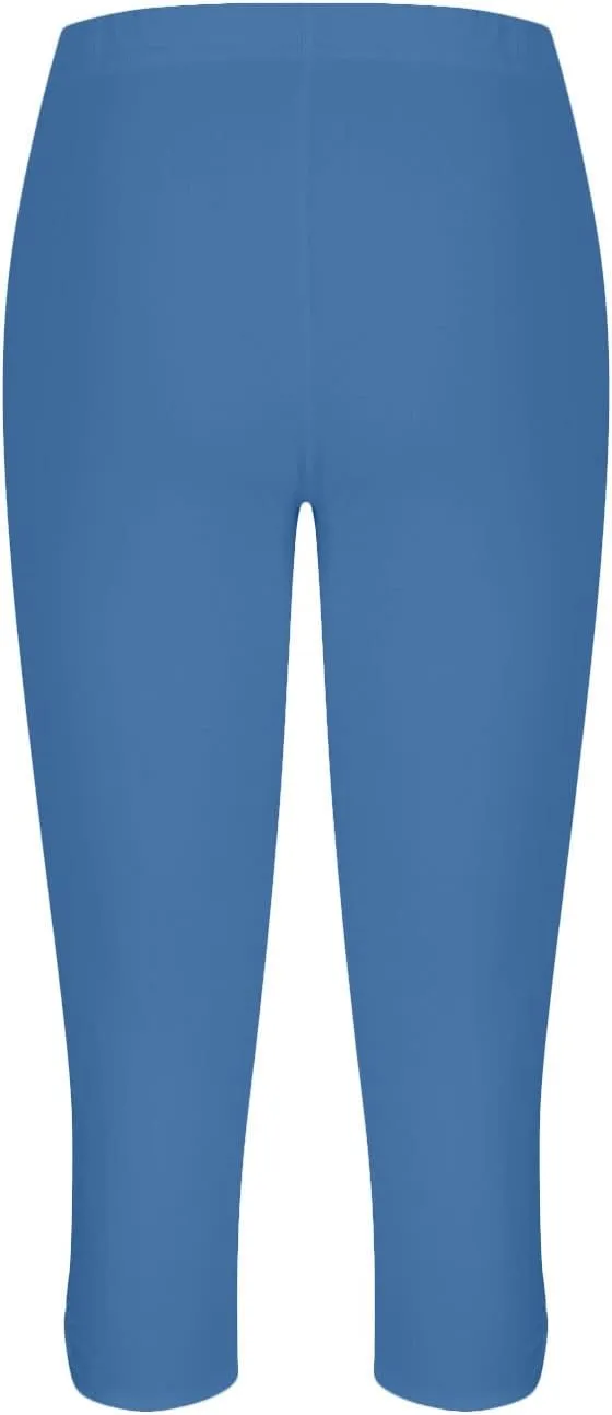 Capri Leggings for Women 2025 Stretch Capri Pants Plus Size Capris Summer Capris High Waisted Soft Yoga Pants Trendy