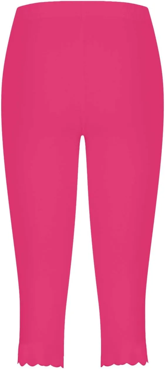 Capri Leggings for Women High Waisted Yoga Capri Pants Stretchy Lounge Pants Solid Color Capri Leggings Pajama Capri