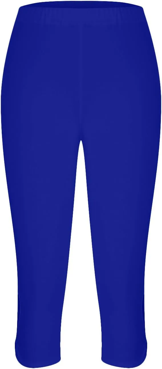 Capri Leggings for Women Tummy Control High Waisted Yoga Pants Comfy Stretchy Leggings Summer Plus Size Workout Pants