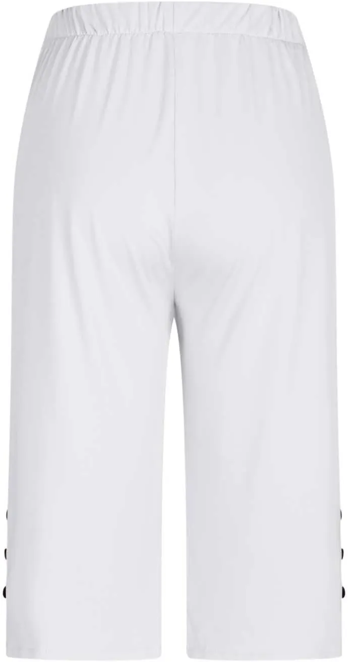 Capri Pants for Women Casual Summer Cropped Pants Plus Size Elastic Waist Capris Comfy Workout Loose Yoga Pants