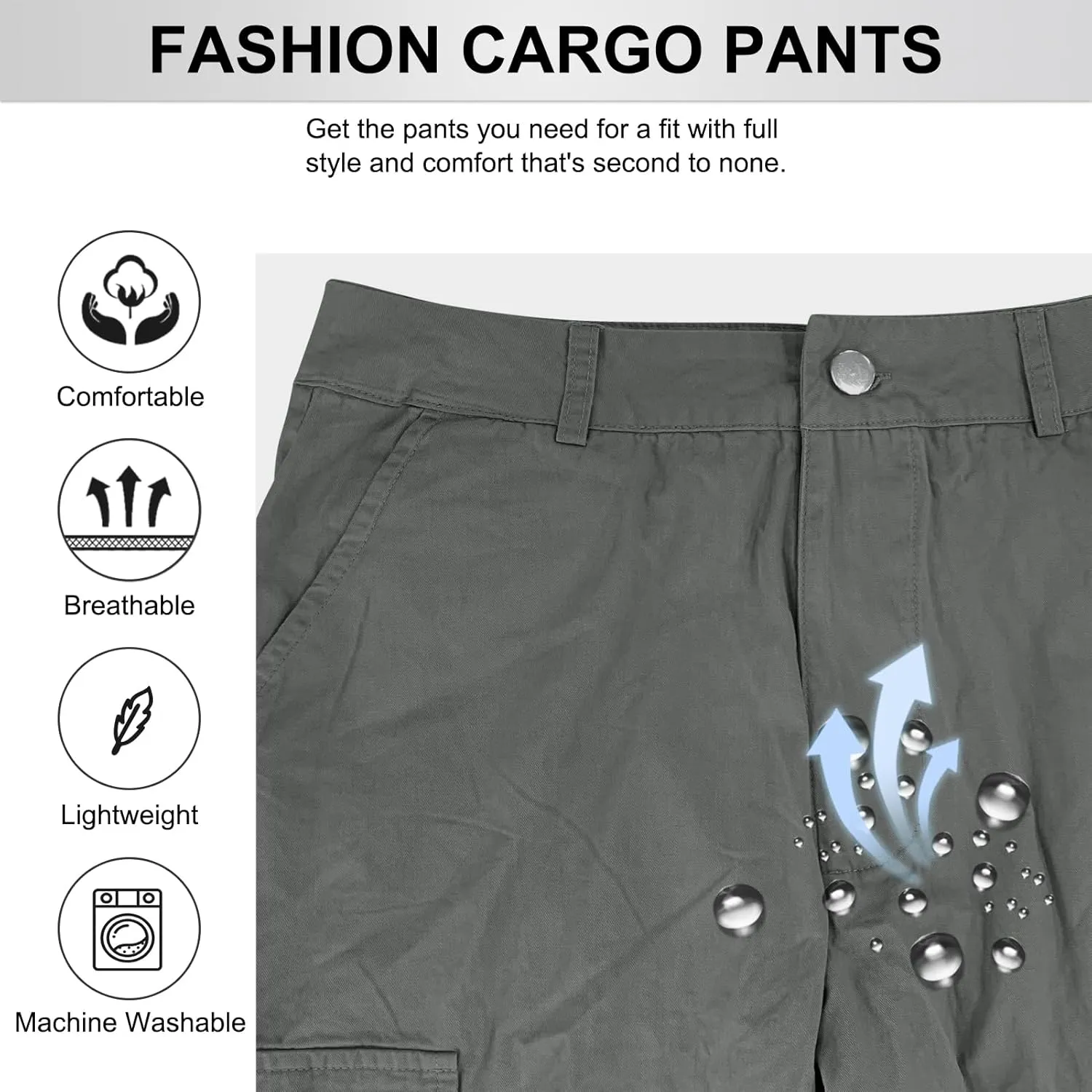 Cargo Pants for Women High Waisted Casual Pants Baggy Y2k Straight Wide Leg Pants with Pockets Streetwear