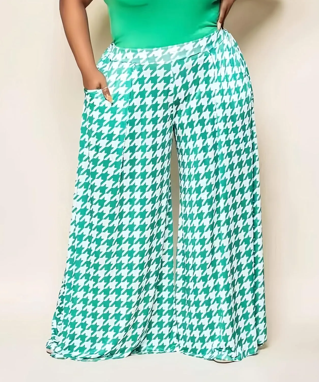 Casual Palazzo Pants for Women Lounge Pants Wide Leg Trousers Women Skirt Pants with Elastic Waistband