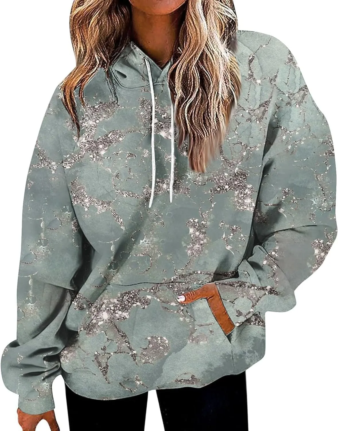 ChicCrate Hoodies for Women Oversized Y2K Sweatshirt Drawstring Long Sleeve Shirts Casual Cute Tops Fall Clothes with Pockets