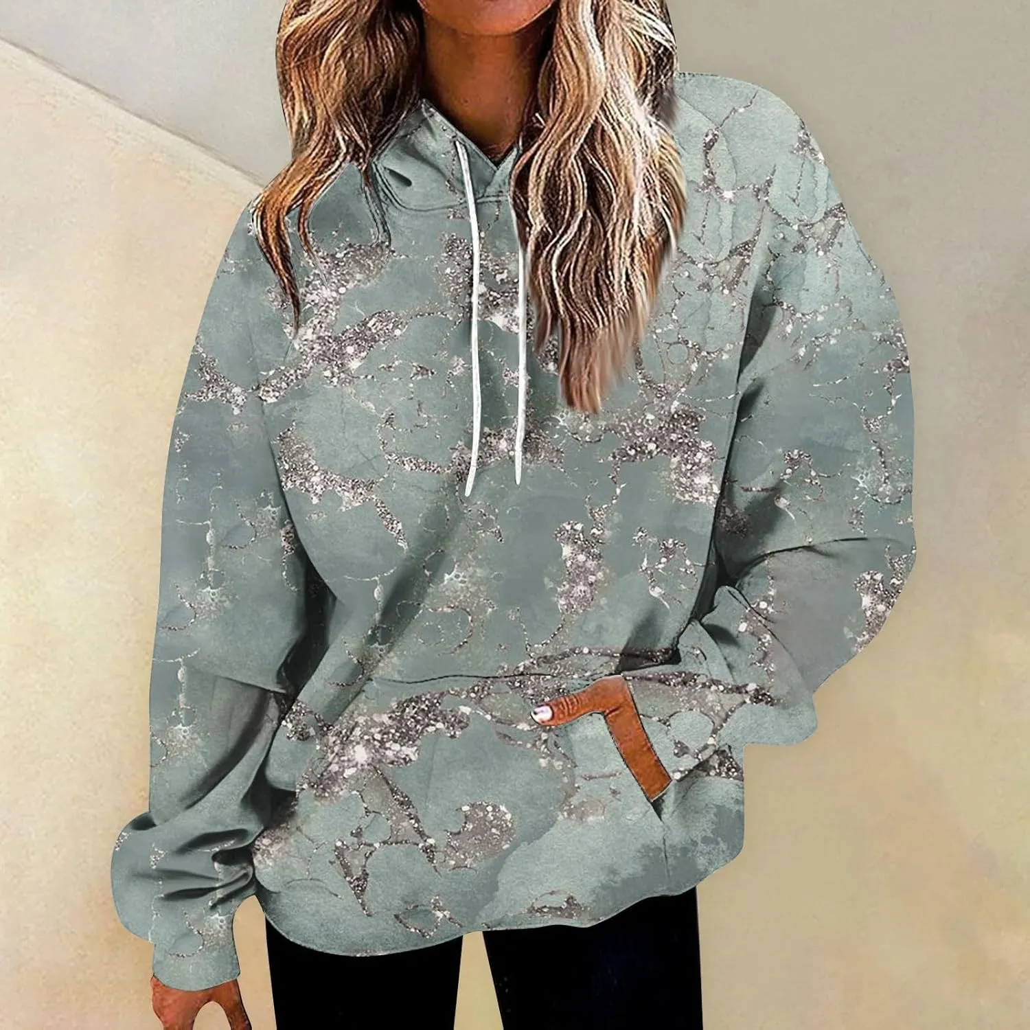 ChicCrate Hoodies for Women Oversized Y2K Sweatshirt Drawstring Long Sleeve Shirts Casual Cute Tops Fall Clothes with Pockets