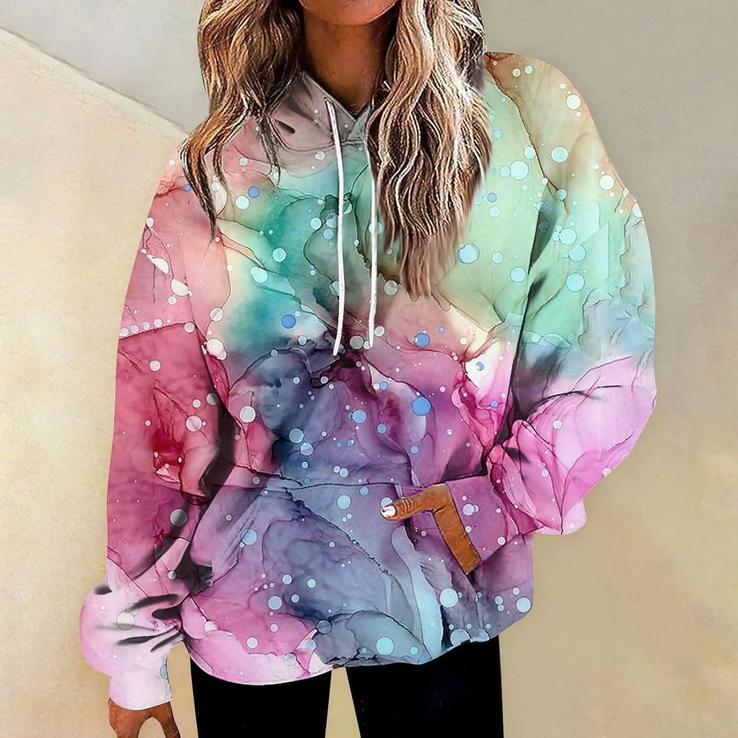 ChicCrate Hoodies for Women Oversized Y2K Sweatshirt Drawstring Long Sleeve Shirts Casual Cute Tops Fall Clothes with Pockets