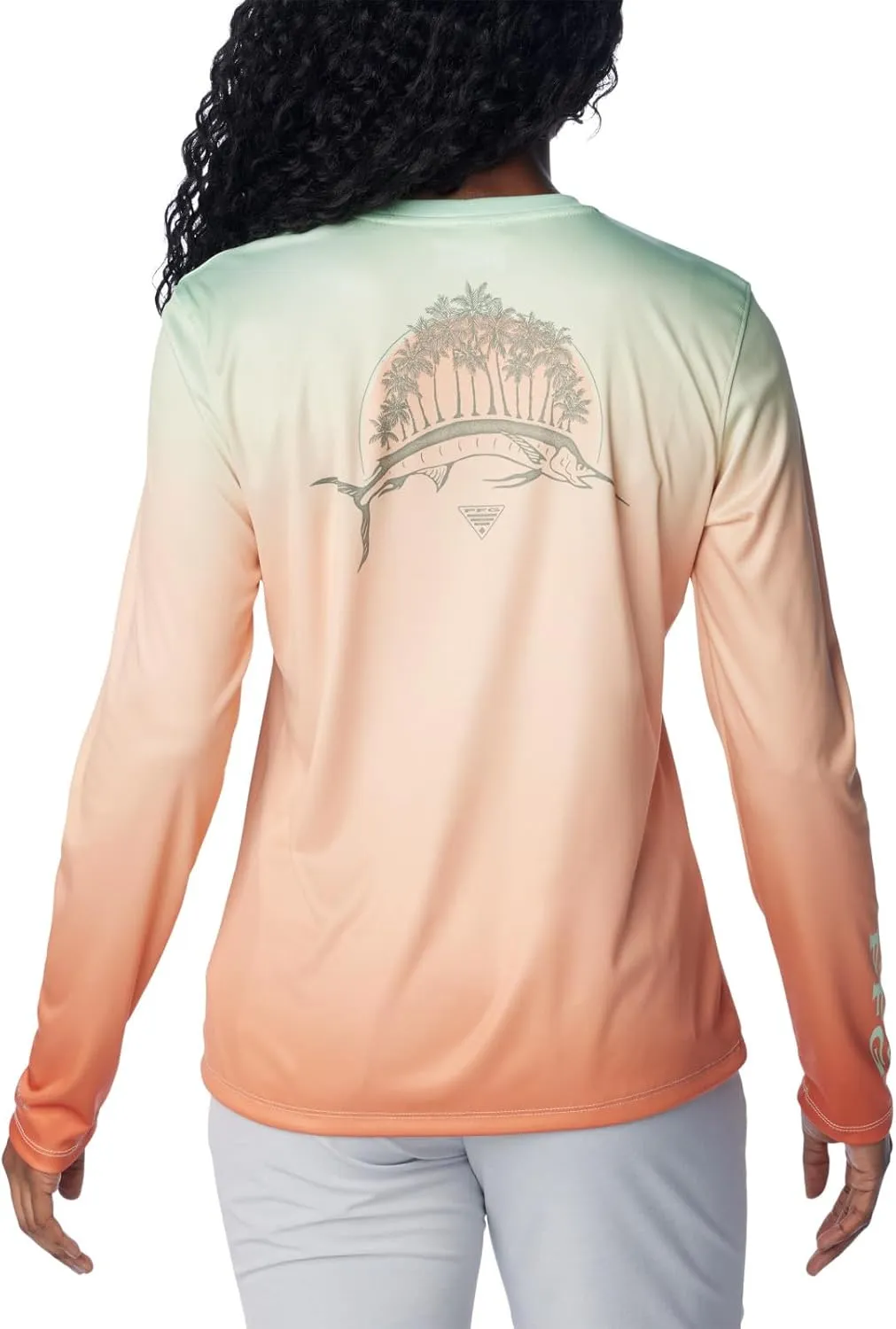Columbia Women's Standard Tidal Tee PFG Palm Rise
