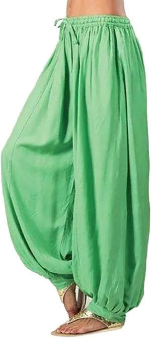 Cotton Pants for Women Dress Beach Baggy Waist Pants with Pockets Plain Color Hiking Palazzo Pants for Women Dance