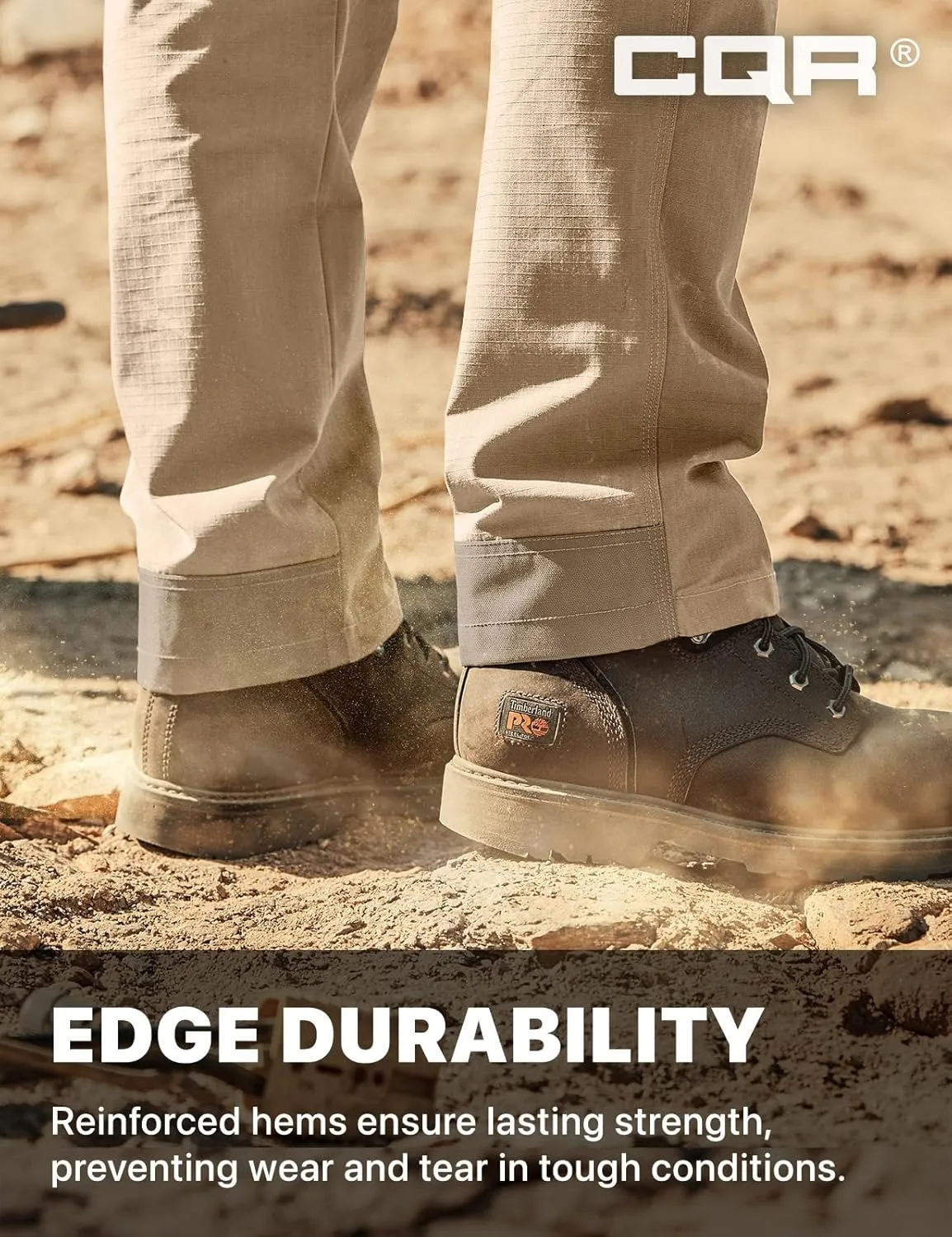 CQR Men's Quick Dry Work Pants, Water Resistant Outdoor Tactical Pants, Lightweight Stretch Cargo Hiking Pants