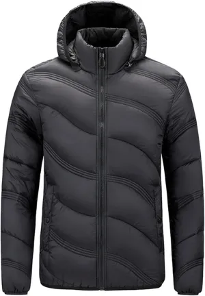 Daily Deals of Todays Hoodies Coat Men Men Jacket Men Leather Jacket Hood Lightweight Summer Jackets Men Flannel Shirts Men Faux Hooded Cotton Padded Outerwear and Coat A-Black