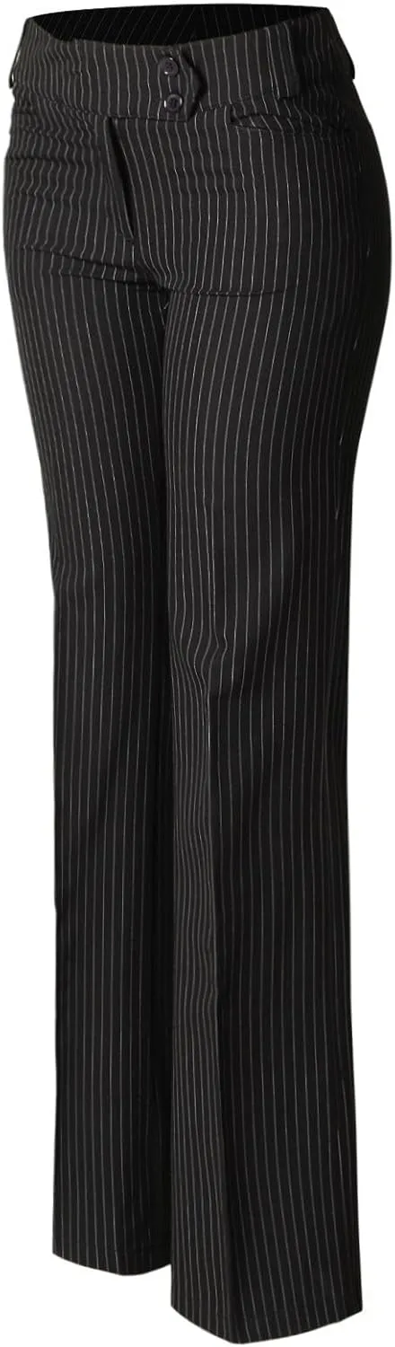 Design by Olivia Women's Relaxed Boot-Cut Office Pants Trousers Slacks