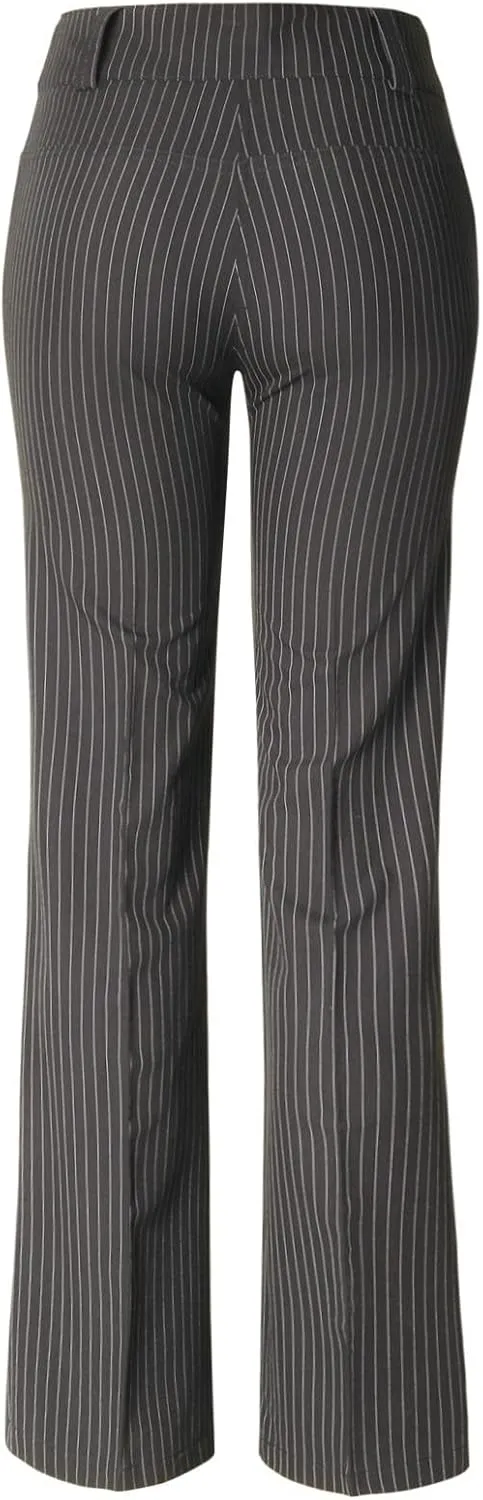 Design by Olivia Women's Relaxed Boot-Cut Office Pants Trousers Slacks