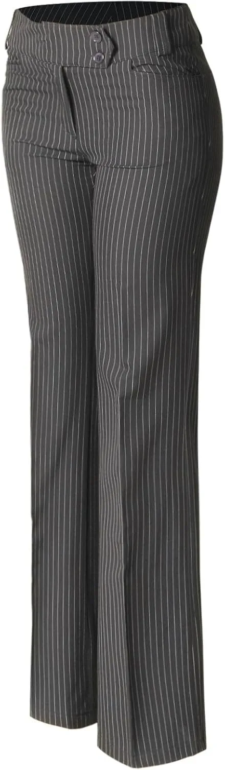 Design by Olivia Women's Relaxed Boot-Cut Office Pants Trousers Slacks