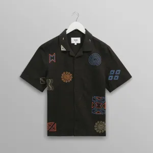 Didcot SS Shirt Doodle Embroidery (Navy   Multi)