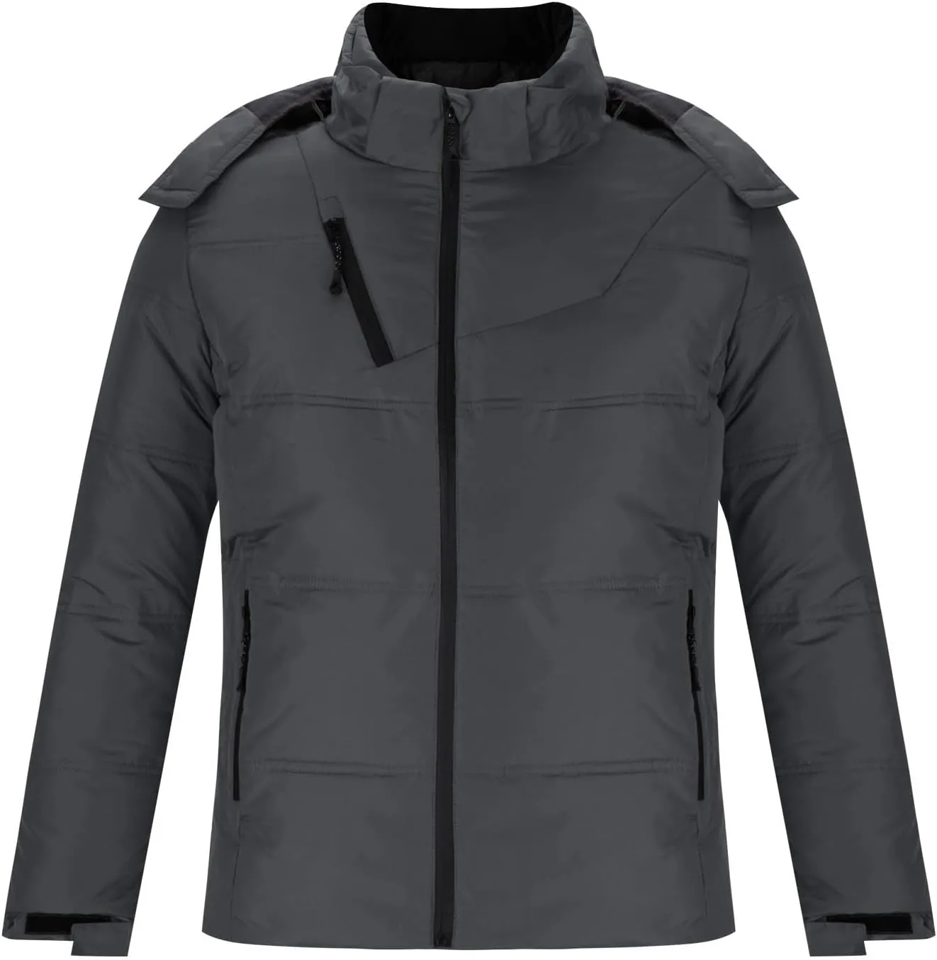 Down Winter Coats for Men Waterproof Hooded Puffer Jacket Cotton Padded Warm Outerwear with Pockets