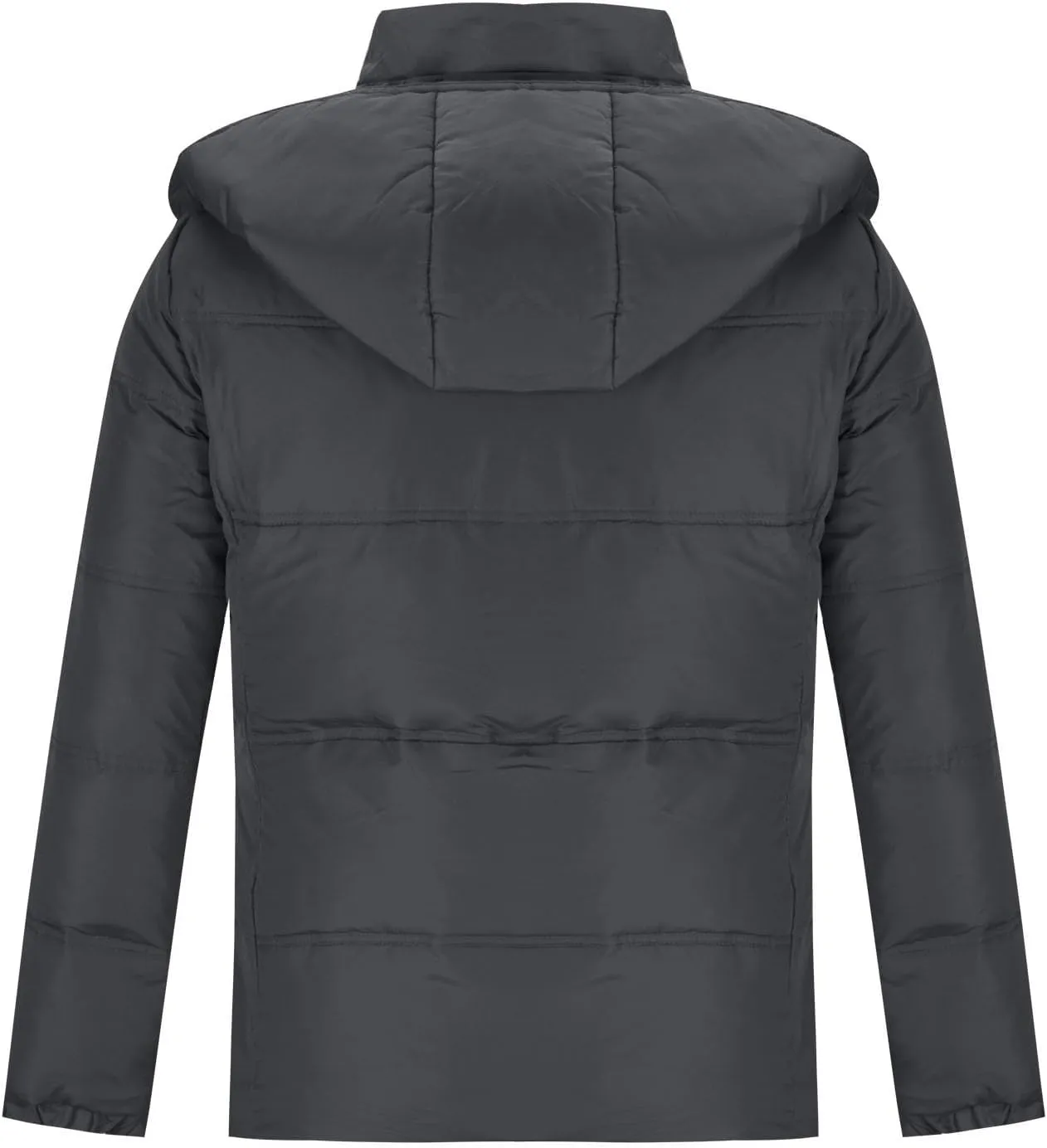 Down Winter Coats for Men Waterproof Hooded Puffer Jacket Cotton Padded Warm Outerwear with Pockets