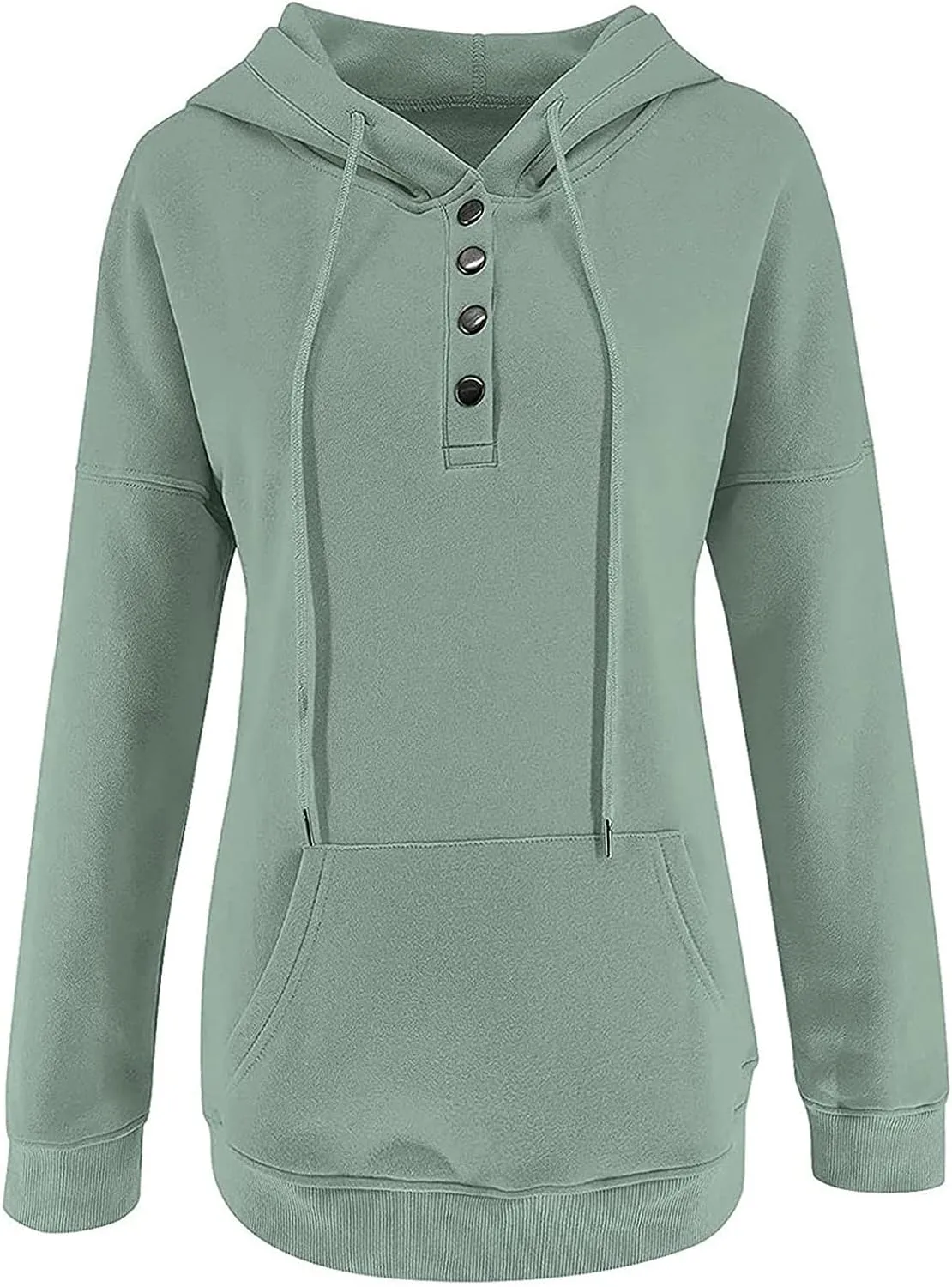 Dressy Casual Hoodies For Women Long Sleeve Pullover Tops Drawstring Hooded Sweatshirts Fall Fashion Outfits 2024