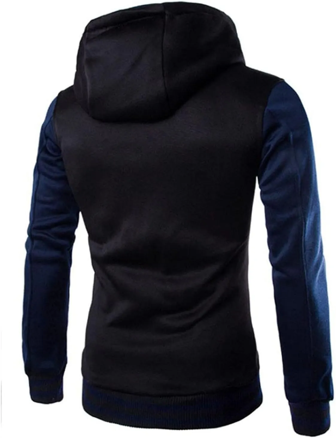 DuDubaby Men Tops Plus Size Casual Loose Hooded Long Sleeve Padded Sweatshirt Pullover Big Pockets