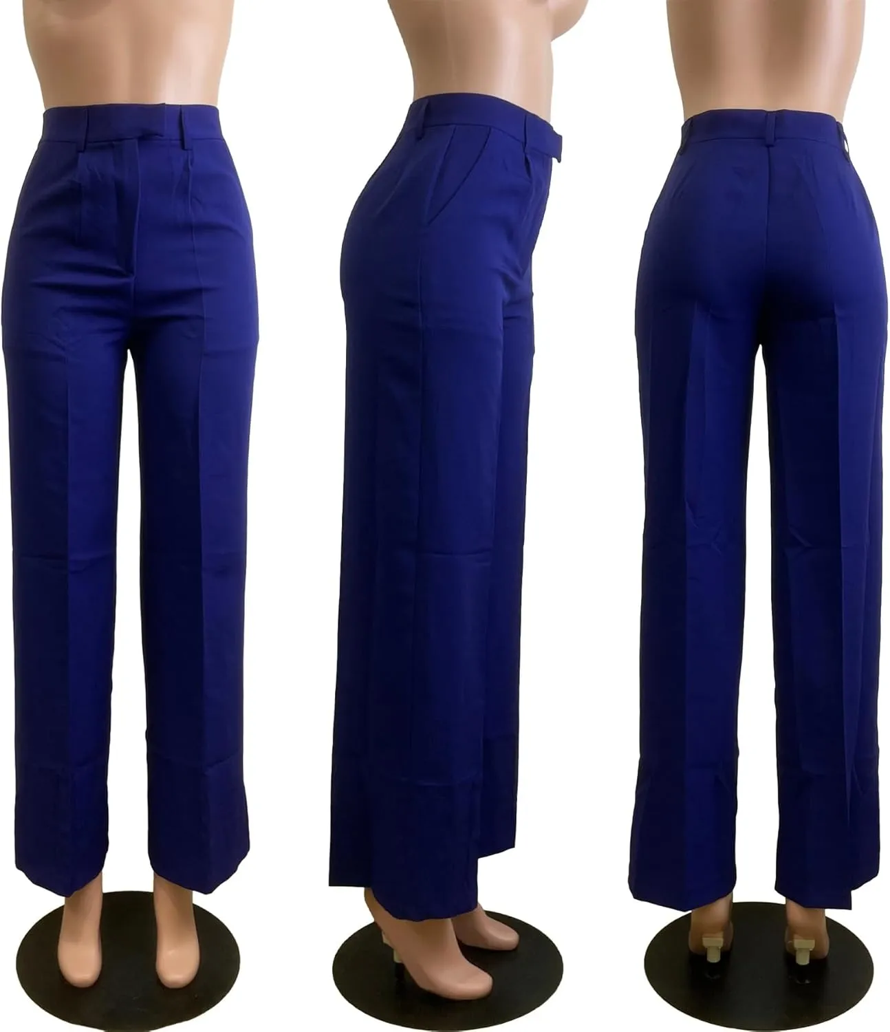 Famnbro Womens Dress Pants Slacks High Waisted Wide Leg Yoga Business Work Pants Trousers