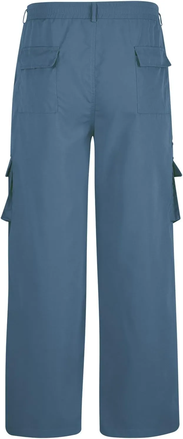 Finelylove Mens Cargo Pants Loose Fit Casual Cargo Sweatpants Outdoor Straight Flex Athletic Pants Work Hiking Joggers