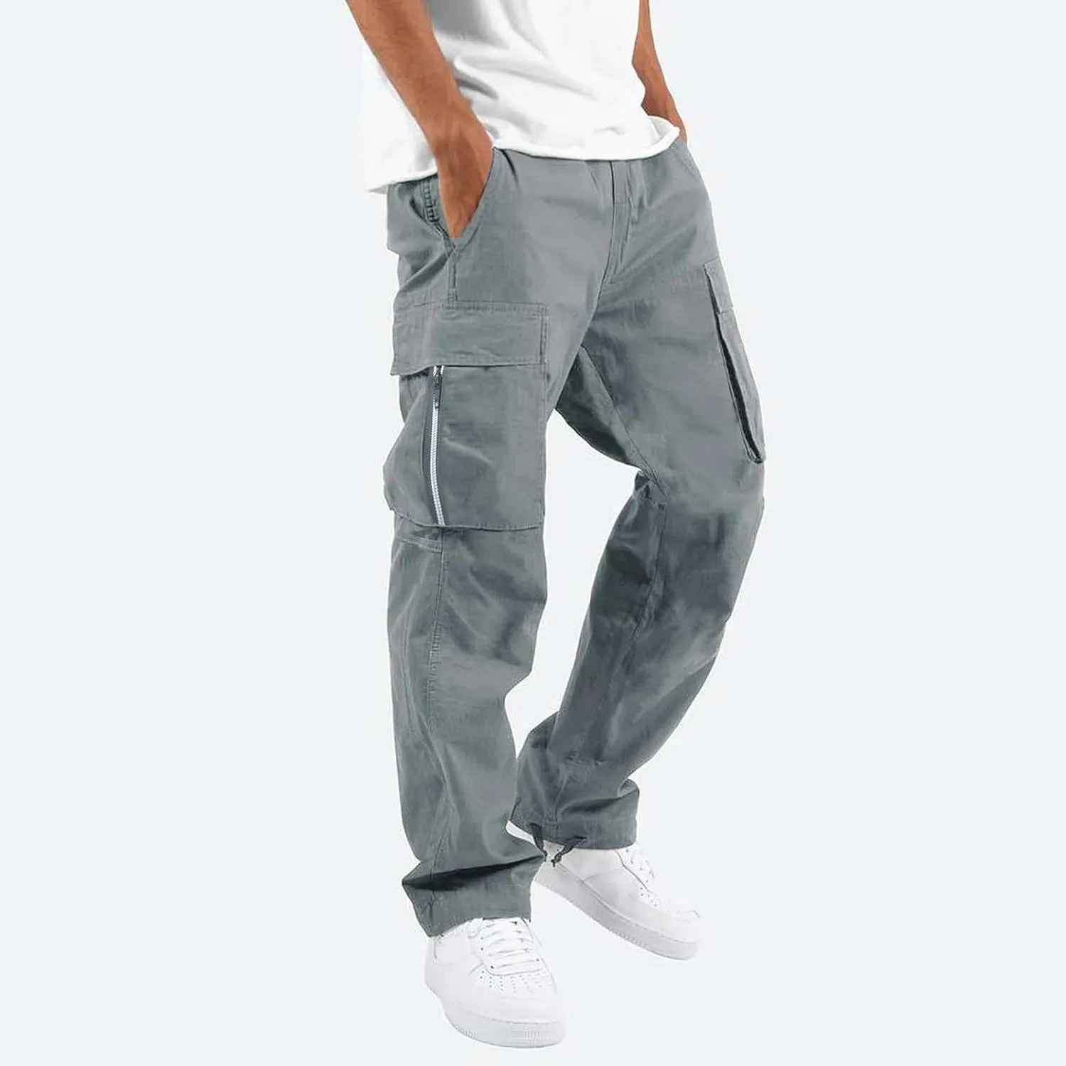 FONMA Work Pants for Men Hiking Pants Work Hiking Pants Stretch Tactical Pants Joggers Outdoor Travel Pant with Multi Pockets
