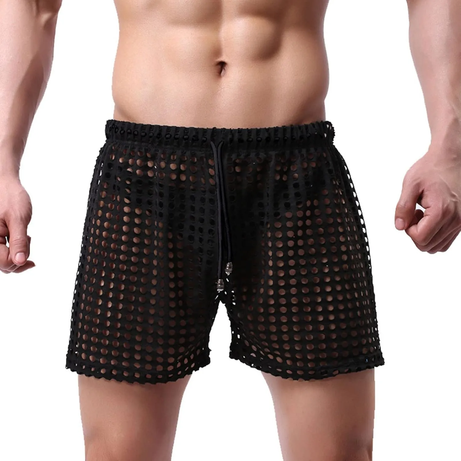 GIERIDUC Men Shapewear Tummy Control Bodysuit Mens Mesh See Through Underwear Mens Balls Out Underwear Birthday Gift For Him